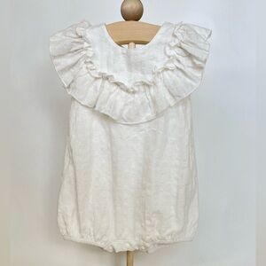 NWOT Children's White Ruffle Romper